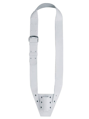 Boston VD-10-W Vaandelriem, leder, wit