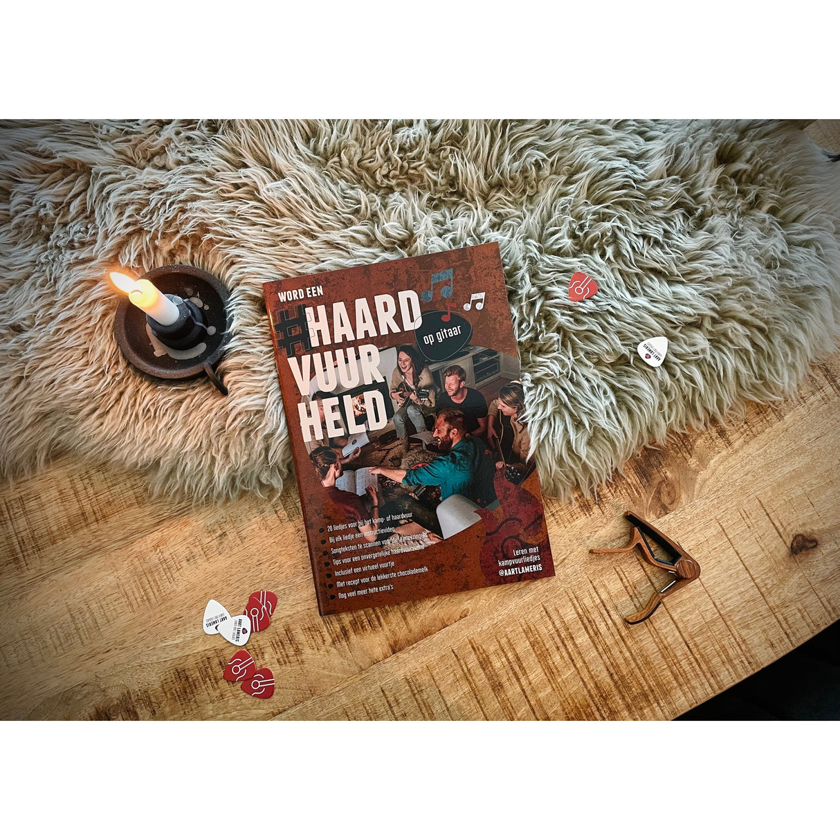 Haardvuurheld gitaarboek van Aart Lameris – 20 Top 2000 nummers