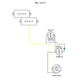Boston KIT-PB-10 P-style basgitaar zelfbouwpakket
