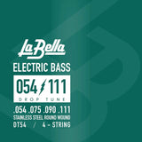 La Bella L-DT54 snaren set elektrisch bass, for extra low tuning, 054-075-090-111