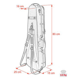 Leonardo VC-1444-UU Student Series vioolkoffer 4/4 shaped blauw