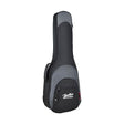 Boston UKT-25-BG Super Packer Gigbag voor Tenor Ukelele – 25 mm Voering, Zwart/Grijs