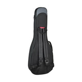 Boston UKB-25-BG Super Packer Gigbag voor Bariton Ukelele – 25 mm Voering, Zwart/Grijs