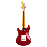 SX SST57-CAR elektrische gitaar – 3 single coils, vintage tremolo, Candy Apple Red + tas