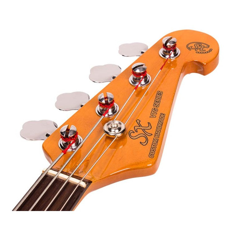 SX SJB62BK Retro Series 62 J-style elektrische basgitaar zwart