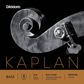 D'Addario K613-34M double bass string A-3 3/4, medium, stranded steel, nickel wound