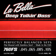 La Bella L-760FS snaren set elektrisch bass, stainless steel flatwound, standard, 045-065-085-105