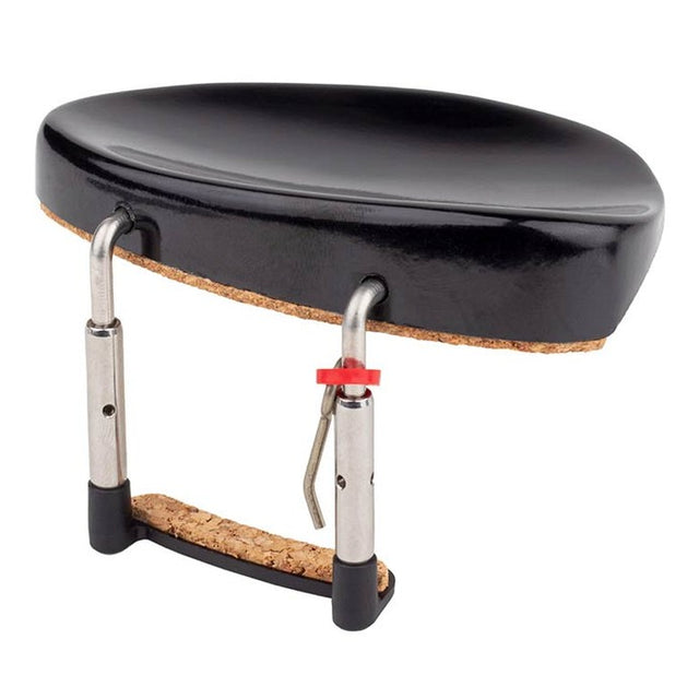 ELS CR-7044 chinrest bakelite Leipzig model, 4/4-3/4, stainless steel clamps, antiallergical, made in Germany