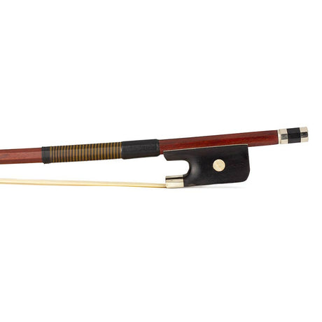ELS BDF-10/12 strijkstok contrabas, 1/2, frans, brazielhout, achthoek, ebben slof, enkel oog, balein imitatie