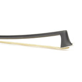 ELS FBA-10/34 altvioolstrijkstok, 3/4, glasvezel, zwart, rond, ebben slof, enkel oog, balein imitatie