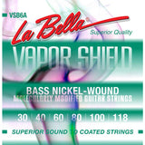 La Bella VSB6A snaren set elektrisch 6-snaar bass, 030-040-060-080-100-118
