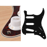 Boston ST-413-TI pickguard, Stallion, standard, SSS, 3 pot holes, 3-5 switch, 4 ply, tortoise intense