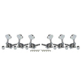 Wilkinson WJ-28N/CR Stemmechanieken voor gitaar, open geared, 3x links + 3x rechts, chroom, ratio 1:19