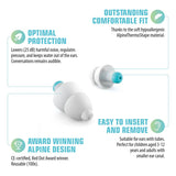 Alpine ALP-PK Pluggies Kids Oordoppen – Gehoorbescherming voor Kinderen van 3 tot 12 Jaar