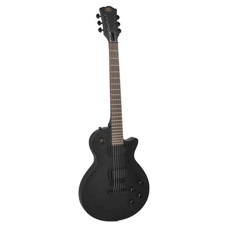 SX EE3S-SBK elektrische gitaar – LP Studio stijl, 2 humbuckers, lindenhout, mat zwart