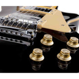 SX EF3-BK elektrische gitaar – LP Standard stijl, 2 humbuckers, mahonie/esdoorn, zwart