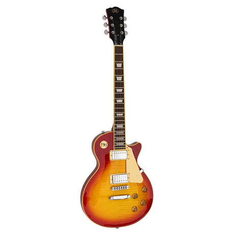 SX EF3D-CS elektrische gitaar – LP Standard stijl, 2 humbuckers, mahonie/esdoorn, Cherry Sunburst