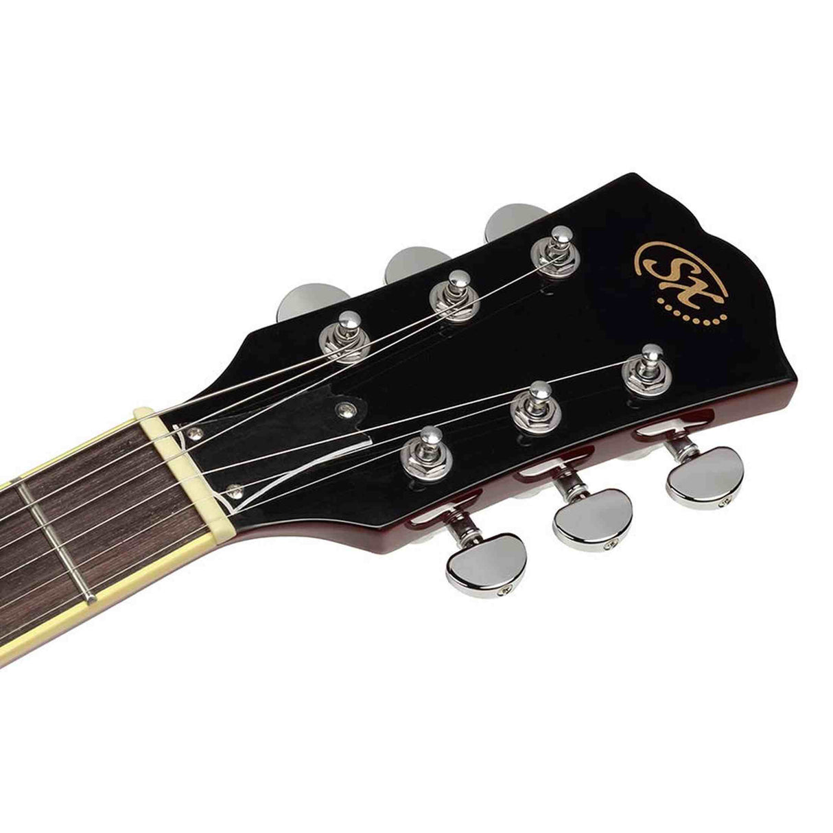 SX EF3D-CS elektrische gitaar – LP Standard stijl, 2 humbuckers, mahonie/esdoorn, Cherry Sunburst