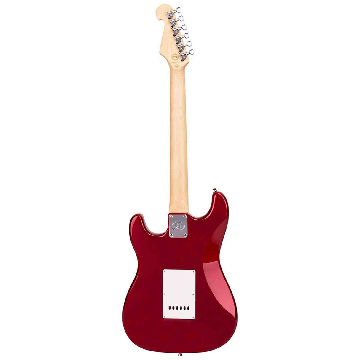 SX ED1/CAR elektrische gitaar – 3 single coil pickups, vintage tremolo, Candy Apple Red + tas