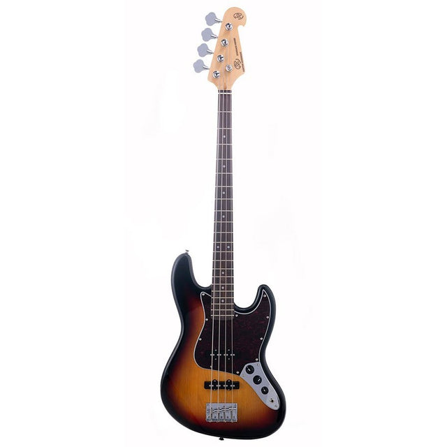 SX BD1/3TS Standard Series J-Style Elektrische Basgitaar 3-Tone Sunburst