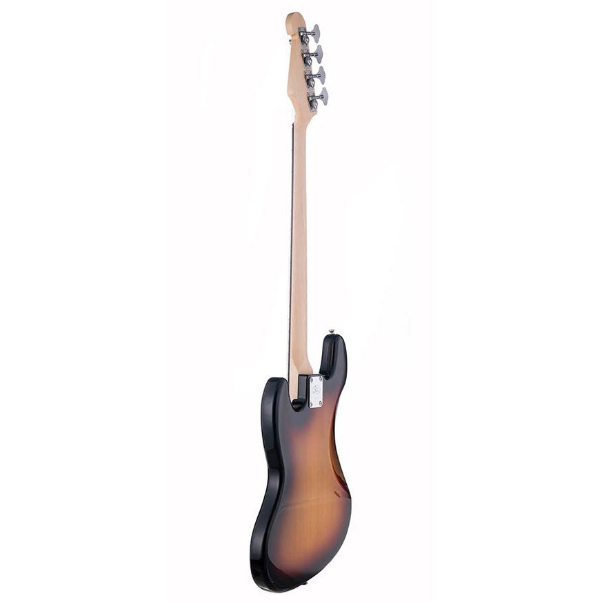 SX BD1/3TS Standard Series J-Style Elektrische Basgitaar 3-Tone Sunburst