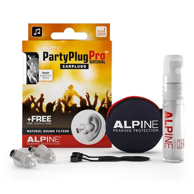 Alpine ALP-PP/PRO PartyPlug Pro Natural Oordoppen – Natuurgetrouwe Gehoorbescherming voor Muziekliefhebbers