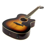Richwood RA-12-CESB Artist Series Akoestische Gitaar auditorium model met actieve EQ sunburst