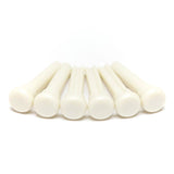 Graph Tech PP-4000-00 Presentation style bridge pins, set of 6, white