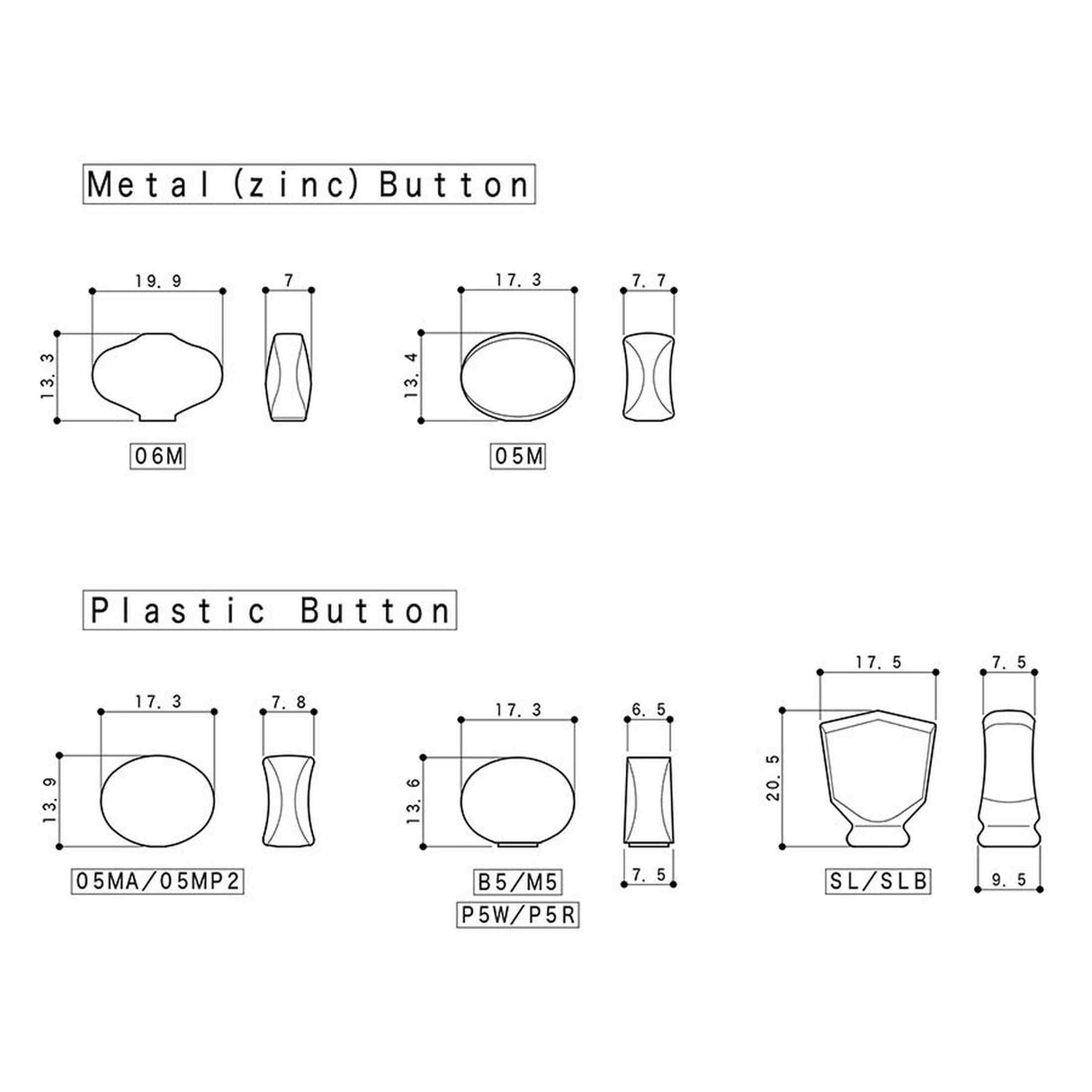 Gotoh GTH13025 SD91 stemmechanieken met 05M knoppen, 6L, nikkel