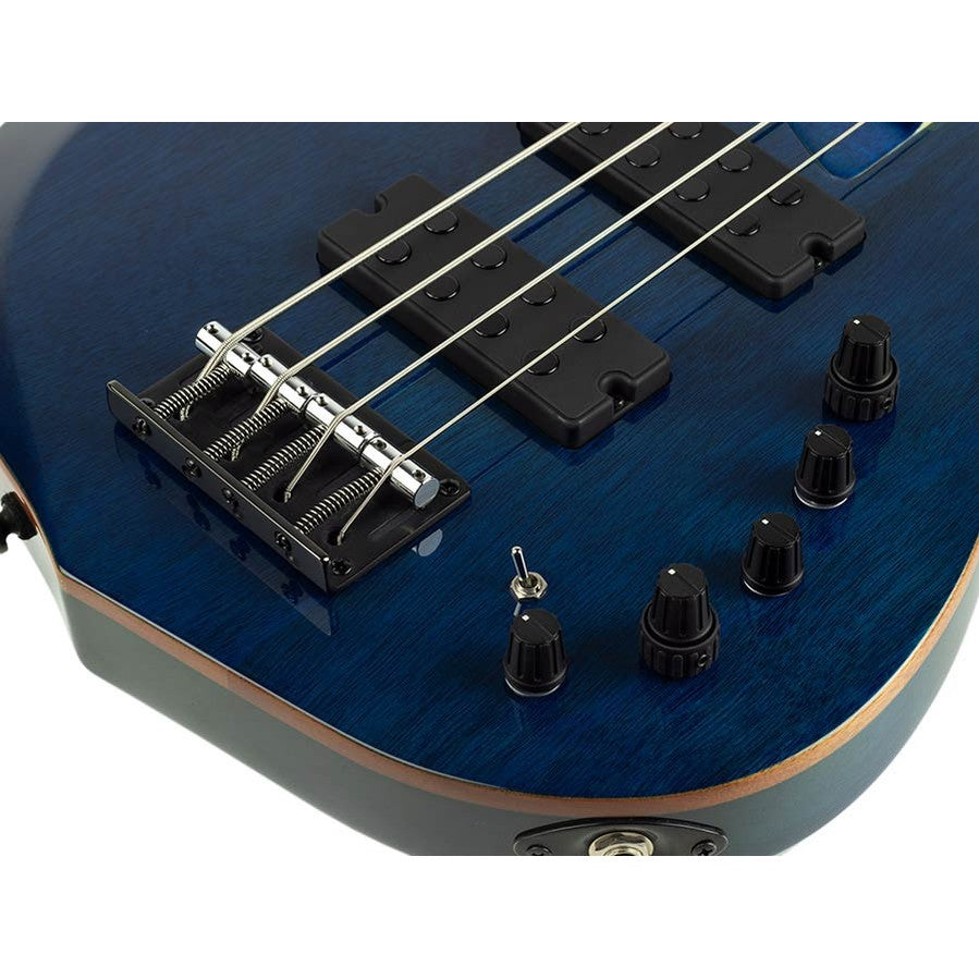 Sire M2+ 4/TBL Marcus Miller 4-Snarige Basgitaar Transparent Blue
