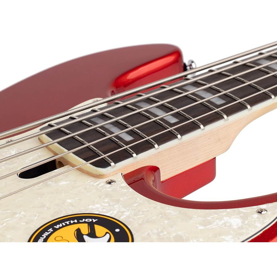 Sire V7+ A5/BMR Marcus Miller 2nd Gen 5-snarige Bright Metallic Red basgitaar