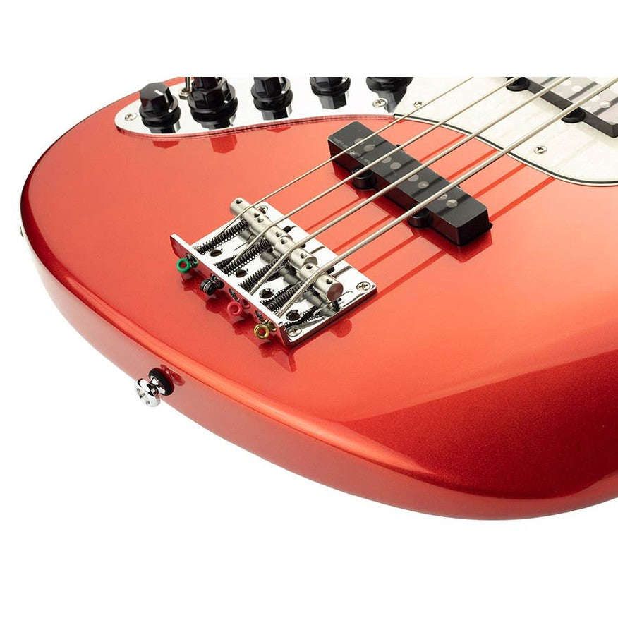 Sire V7+ A5L/BMR Marcus Miller 2nd Gen 5-snarige linkshandige basgitaar Bright Metallic Red