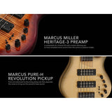 Sire M7+ S5/NT Marcus Miller 5-Snarige Basgitaar Natural