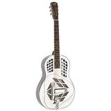 Royall TMP12/NI Tampa Tricone Resonator 12-Fret – Bell Brass, Nickel Finish, Tricone, Softcase