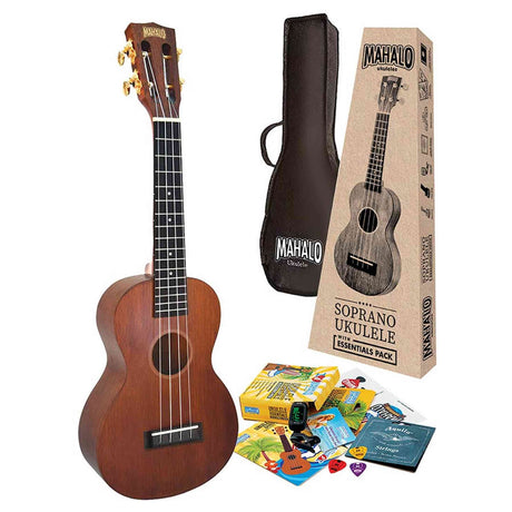 Mahalo MJ2TBRK Java Series Concert Ukulele Pakket Transparant Bruin