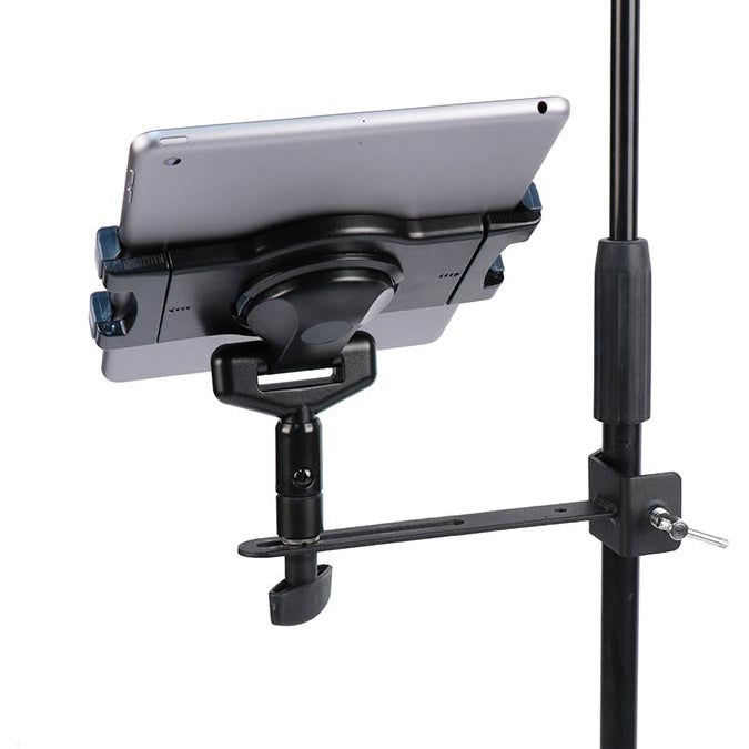 Boston IP-04 Universele tablethouder voor statief met geveerd klemsysteem