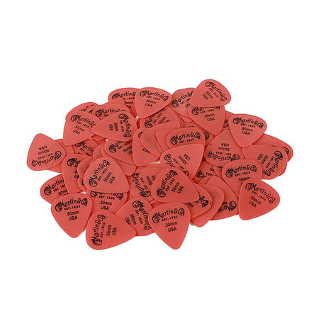 Martin SPA 18AP5050 72 stuks bulk zak van Delrin picks .50mm rood