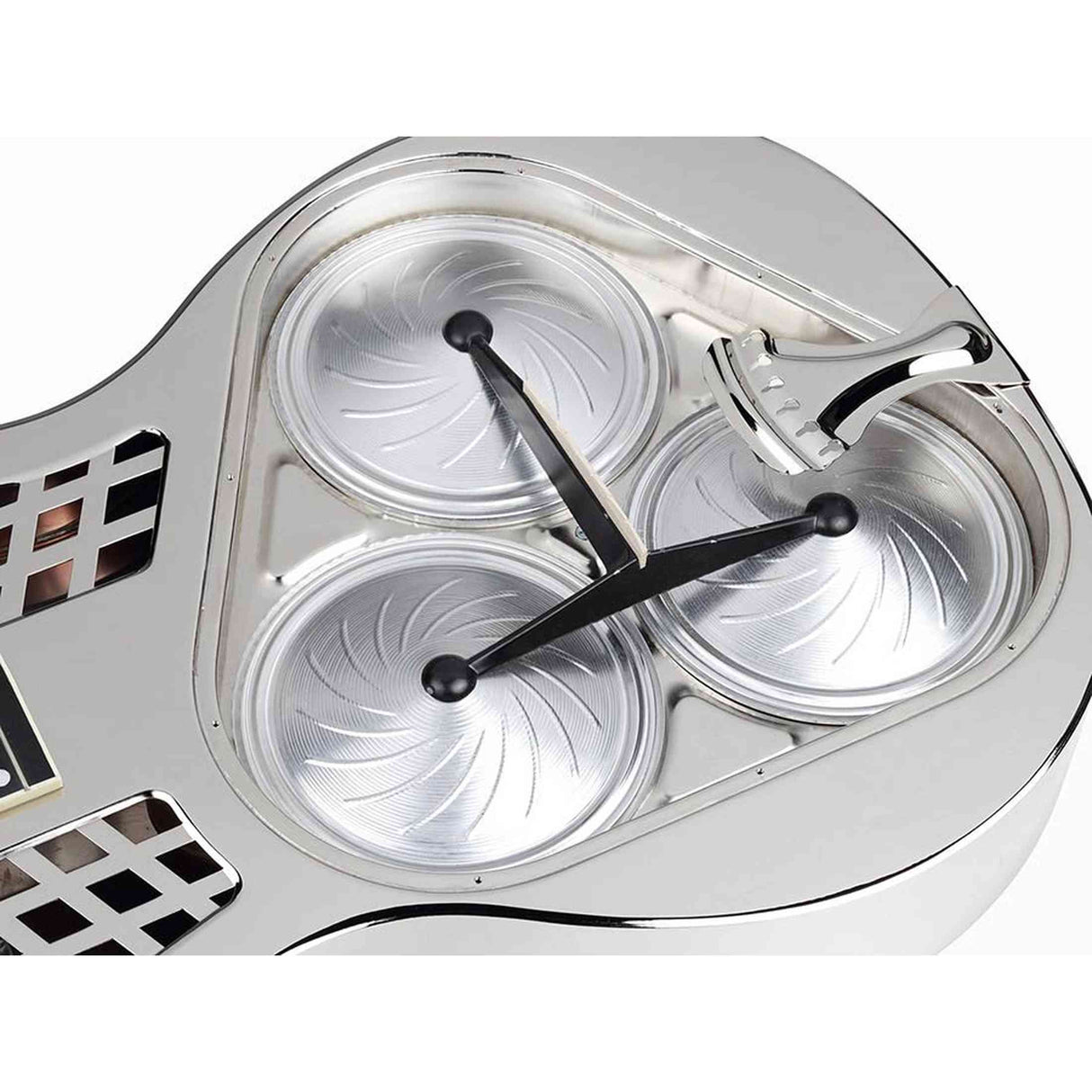 Royall TMP12SQ/NI Tampa Square Tricone Resonator 12-Fret – Bell Brass, Squareneck, Nickel Finish, Softcase