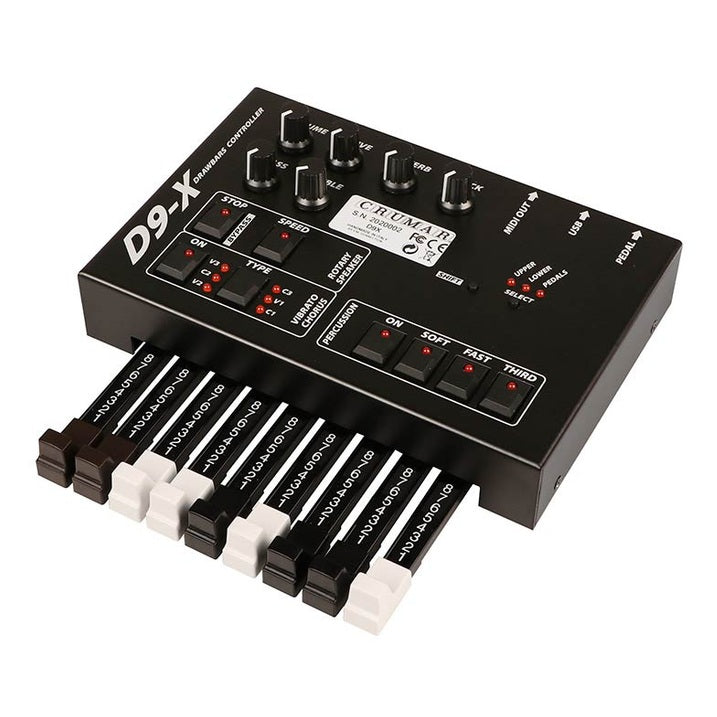 Crumar D9X Drawbar 9-Drawbar MIDI Controller met Knoppen en Draaiknoppen