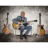 Sire Guitars H7/STR electrische archtop gitaar, esdoorn, see through red