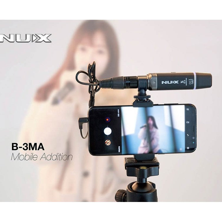 NUX B-3MA universele telefoon houder met 3.5mm TRS naar TRRS