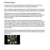 StewMac SM0673 Snaarverdelingsliniaal RVS