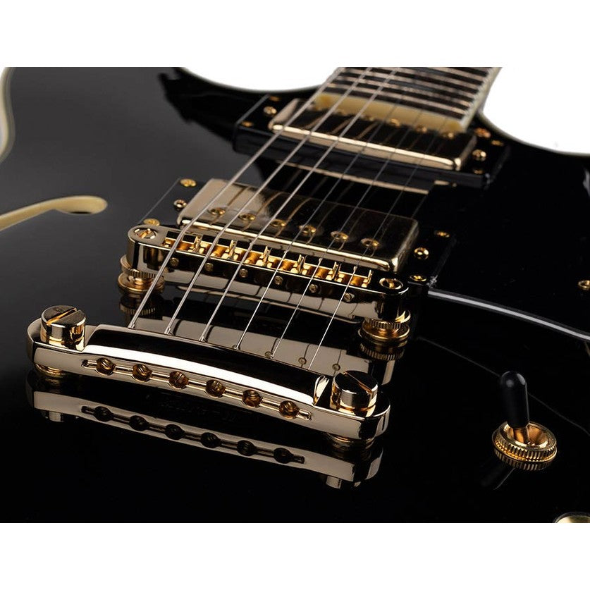 Sire Guitars H7/BK Elektrische archtop gitaar zwart