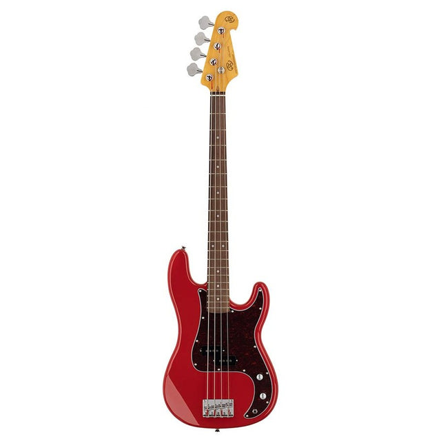 SX SPB62-FR Retro Series 62 P-Style Elektrische Basgitaar Fiesta Red