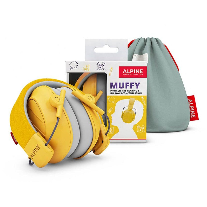 Alpine ALP-MUFF/YW Muffy Kids Oorkappen – Gele Gehoorbescherming voor Kinderen