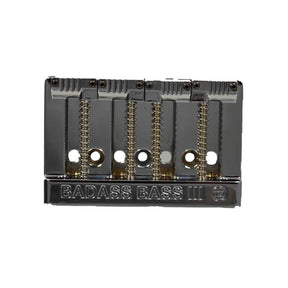 Allparts BB3343010 Leo Quan® Badass III™ 4-snarige basbrug, gegroefde zadels, chroom