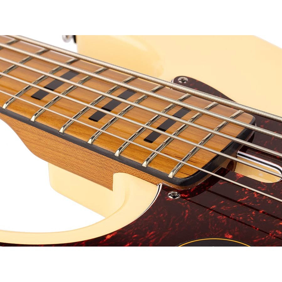 Sire V5 A5L/VWH Marcus Miller Linkshandige 5-snarige Basgitaar Vintage White