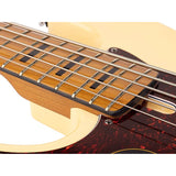 Sire V5 A5L/VWH Marcus Miller Linkshandige 5-snarige Basgitaar Vintage White