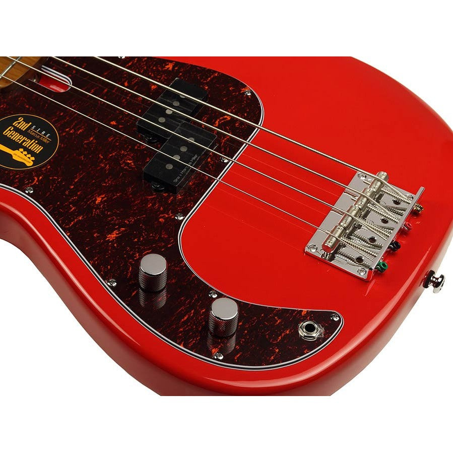 Sire P5 A4L/DRD Marcus Miller linkshandige basgitaar 4-snarig passief elzen dakota red