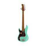 Sire P5 A5L/MLG Marcus Miller linkshandige basgitaar 5-snarig passief elzen mild green